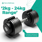 24kg Adjustable Dumbbell