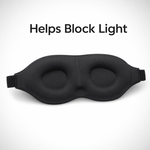 3D Memory Foam Sleep Mask – Contoured Blackout Eye Mask