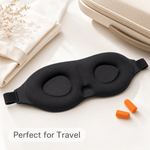 3D Memory Foam Sleep Mask – Contoured Blackout Eye Mask