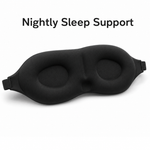 3D Memory Foam Sleep Mask – Contoured Blackout Eye Mask
