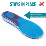 Massaging Gel Insoles – Cushioned Shoe Inserts S/M/L