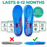 Massaging Gel Insoles – Cushioned Shoe Inserts S/M/L