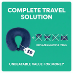 Memory Foam Travel Neck Pillow – Plane & Car Support Pillow