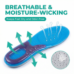 Massaging Gel Insoles – Cushioned Shoe Inserts S/M/L