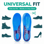 Massaging Gel Insoles – Cushioned Shoe Inserts S/M/L