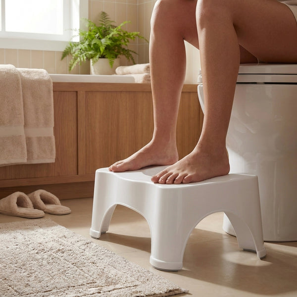 Sit & Squat Toilet Stool - Improve Elimination, Reduce Straining