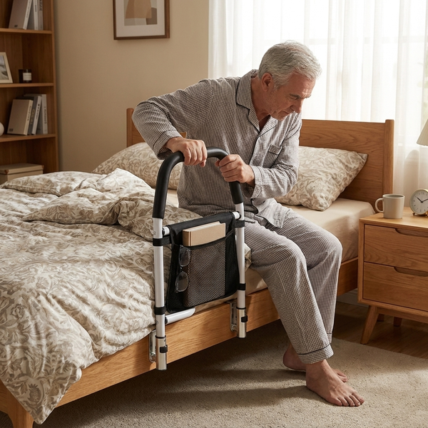 Bed Safety Rail - Prevent Falls, Get In And Out Easier
