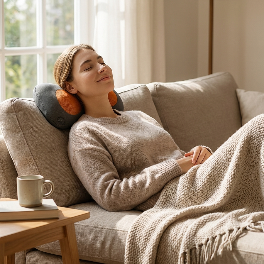 Lumbar Support Pillow - Relieve Back Pain, Soothe With Heat