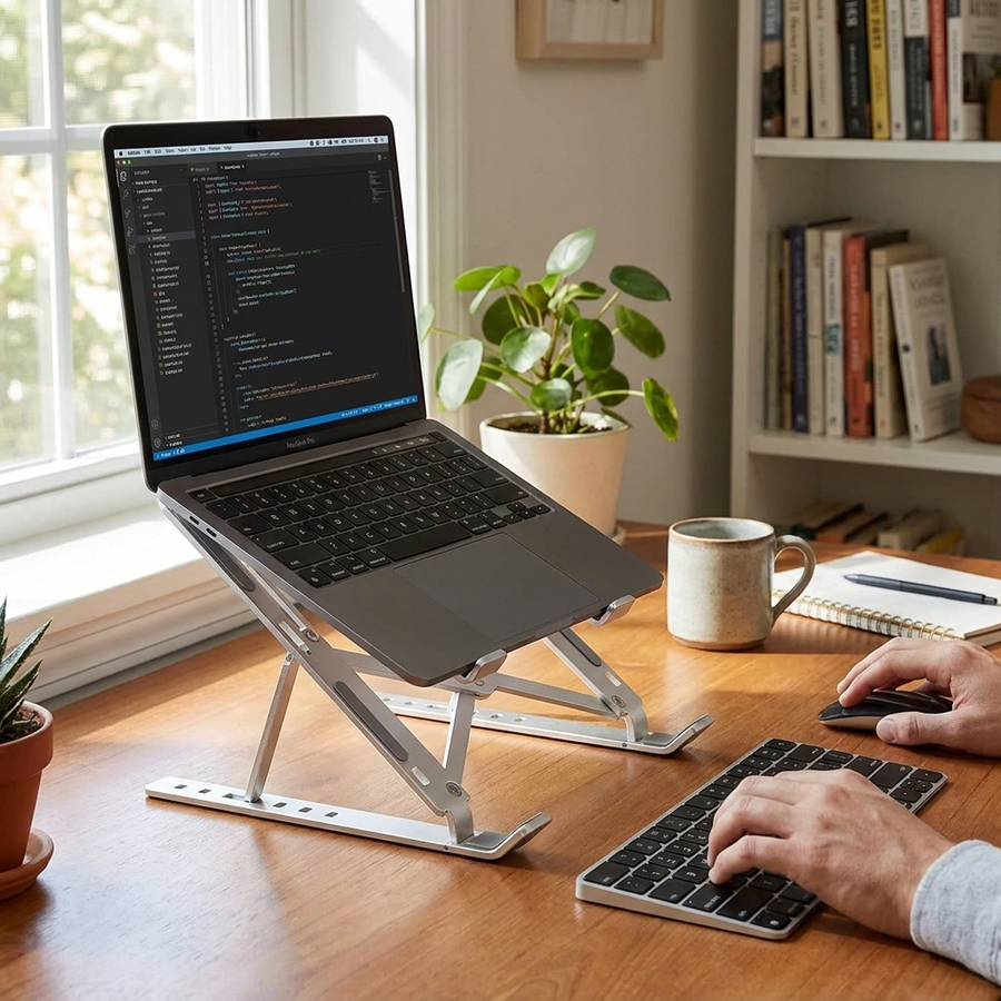 Ergonomic Laptop Stand lifestyle