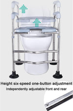 Raised Toilet Seat – Elevated Toilet Riser with Handles
