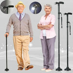 Ergonomic Walking Stick with LED Light – Adjustable Cane