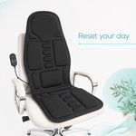 Massage Chair Pad – Full Back Shiatsu Seat Cushion